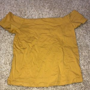 Off the shoulder crop top